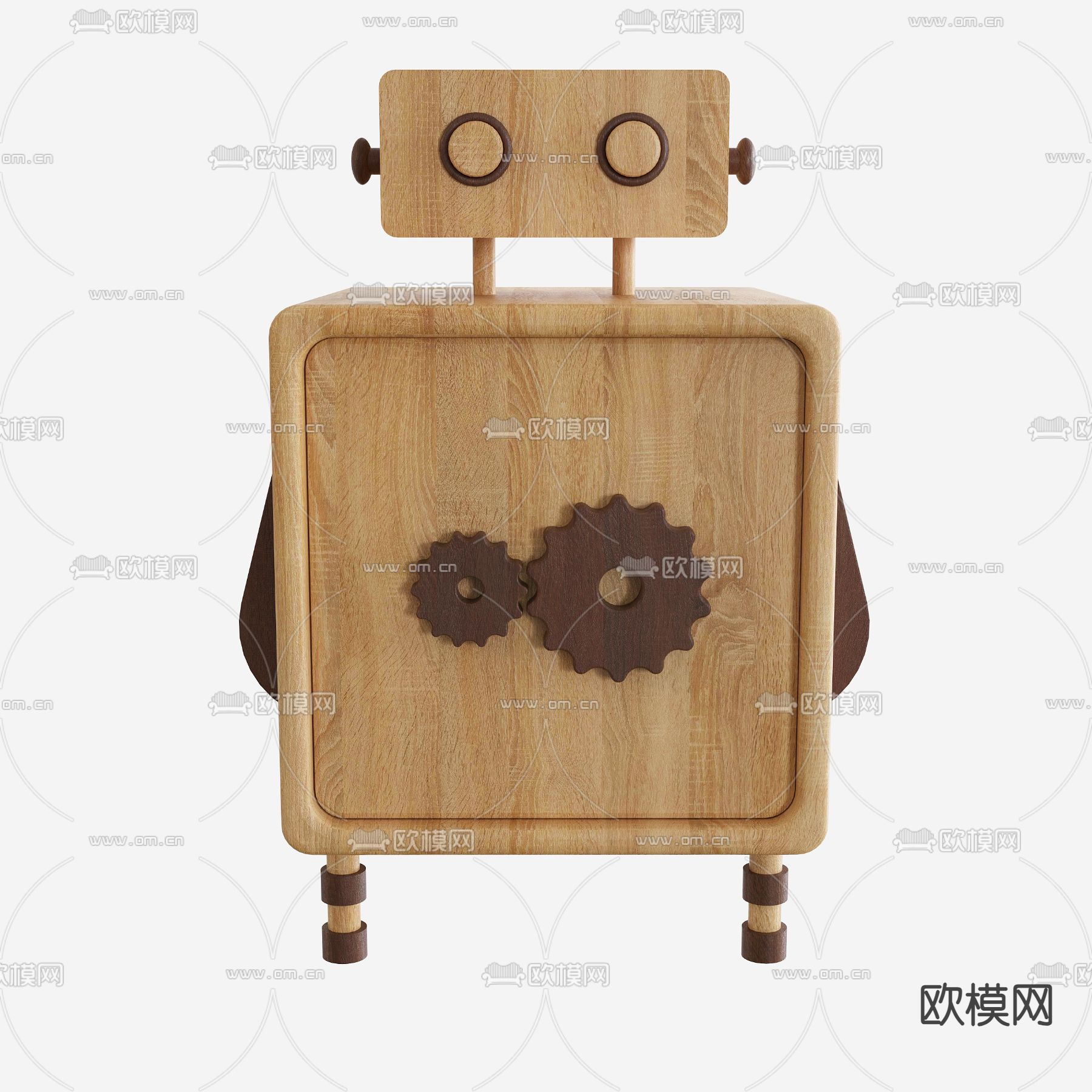 儿童床头柜3d模型下载