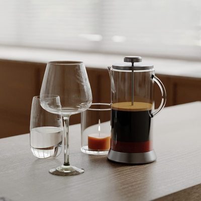  水杯 水杯 蜡烛su模型 