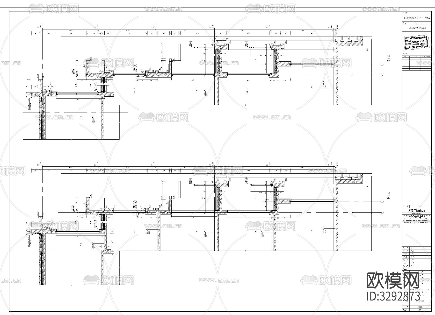 住宅楼墙身cad大样下载（渲染图4）