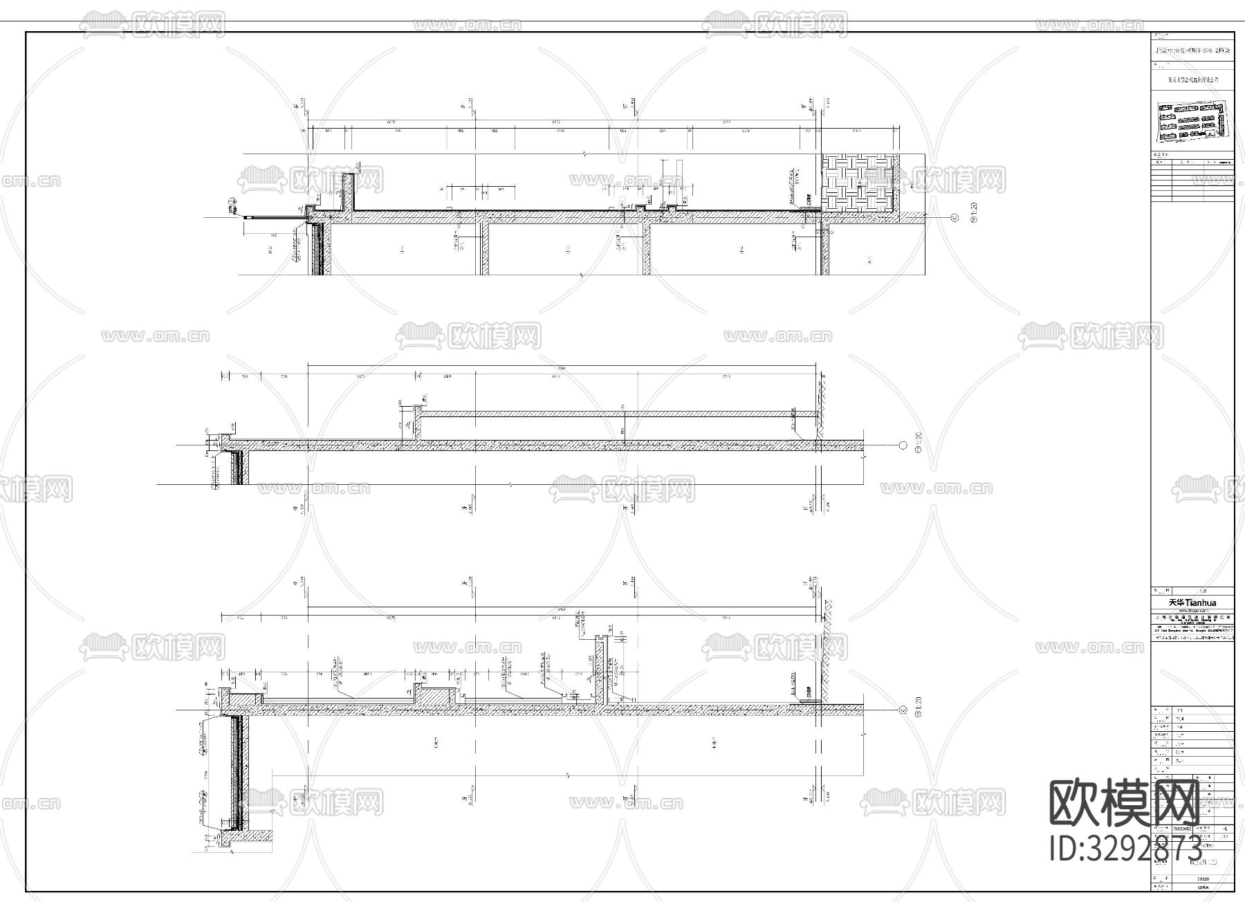 住宅楼墙身cad大样下载（渲染图2）