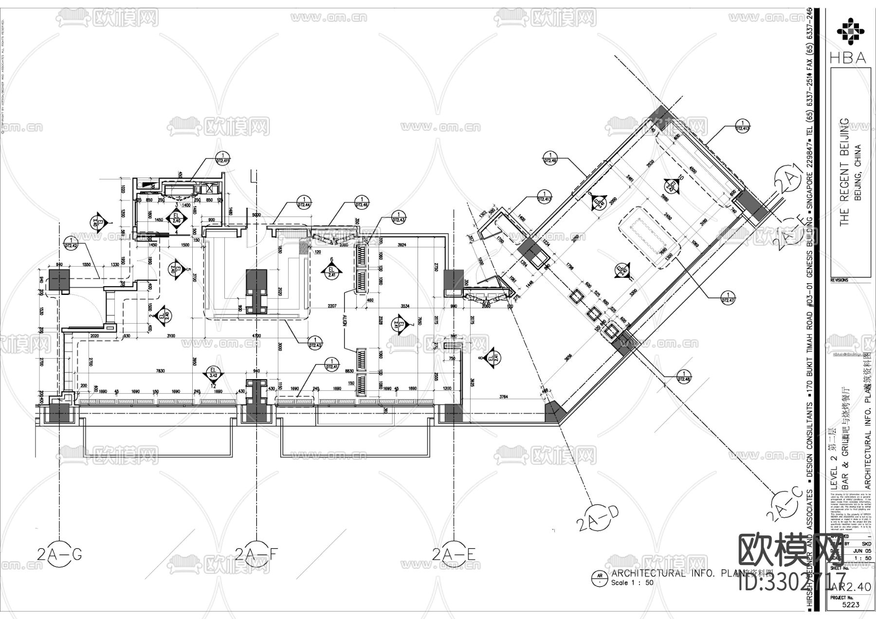 20套烧烤店烤肉店cad施工图下载（渲染图6）
