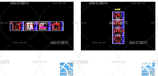 欧式建筑CAD施工图下载（渲染图1）