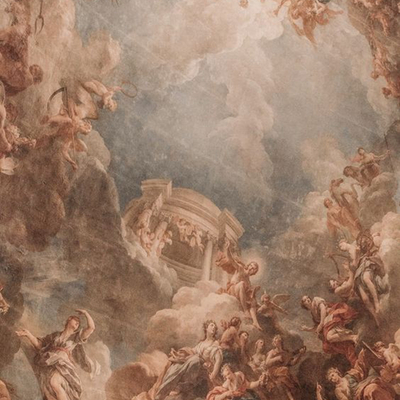  欧式人物风景油画挂画贴图 