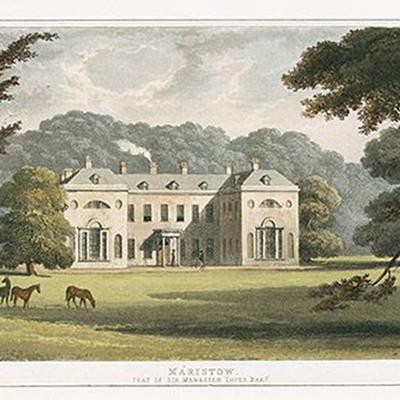  欧式建筑风景油画挂画贴图 