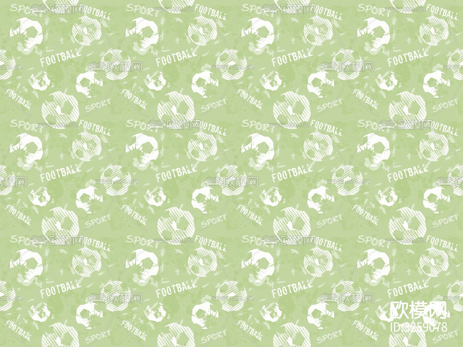 儿童房卡通壁纸贴图下载（渲染图5）