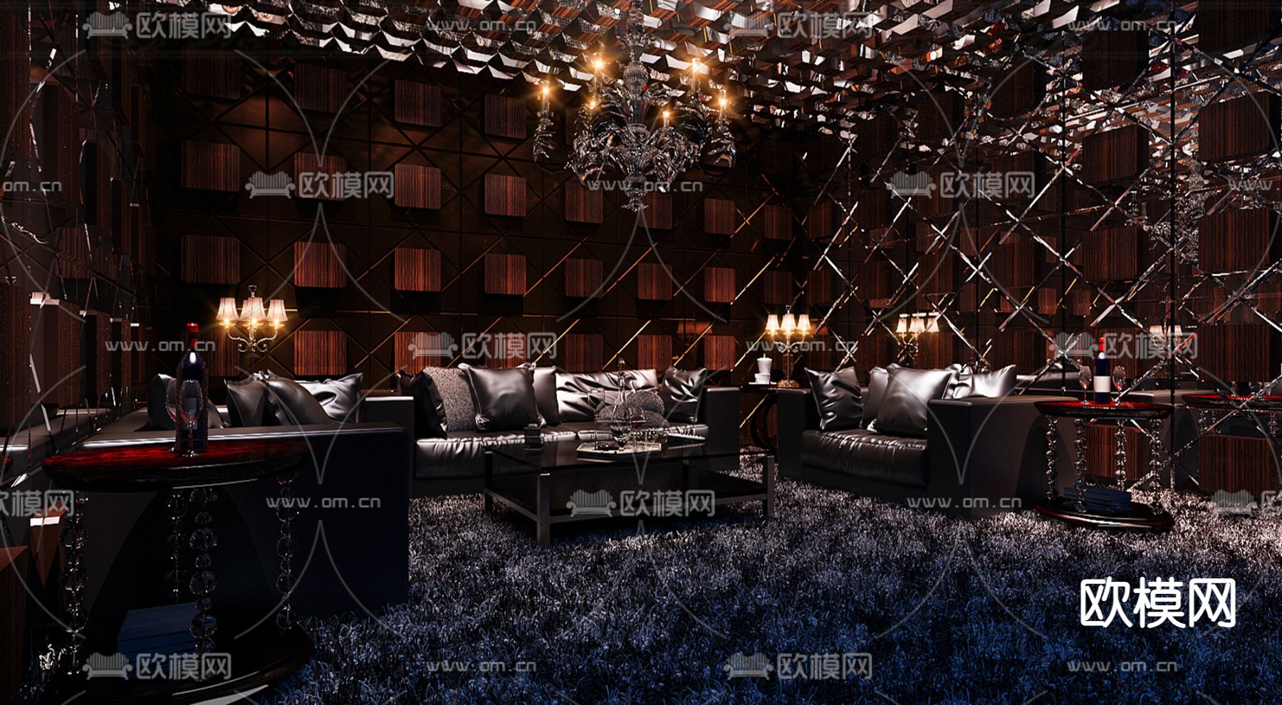 后现代 私人会所3d模型下载