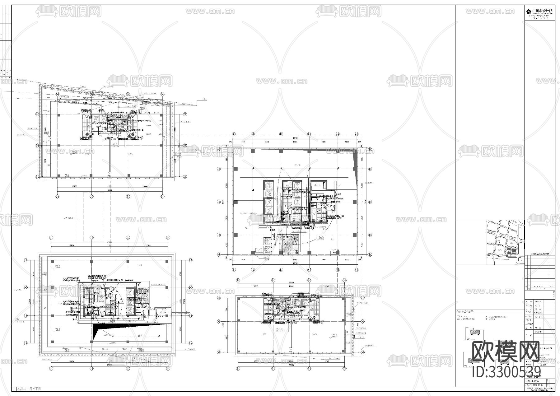 高层办公楼电气cad施工图下载（渲染图5）