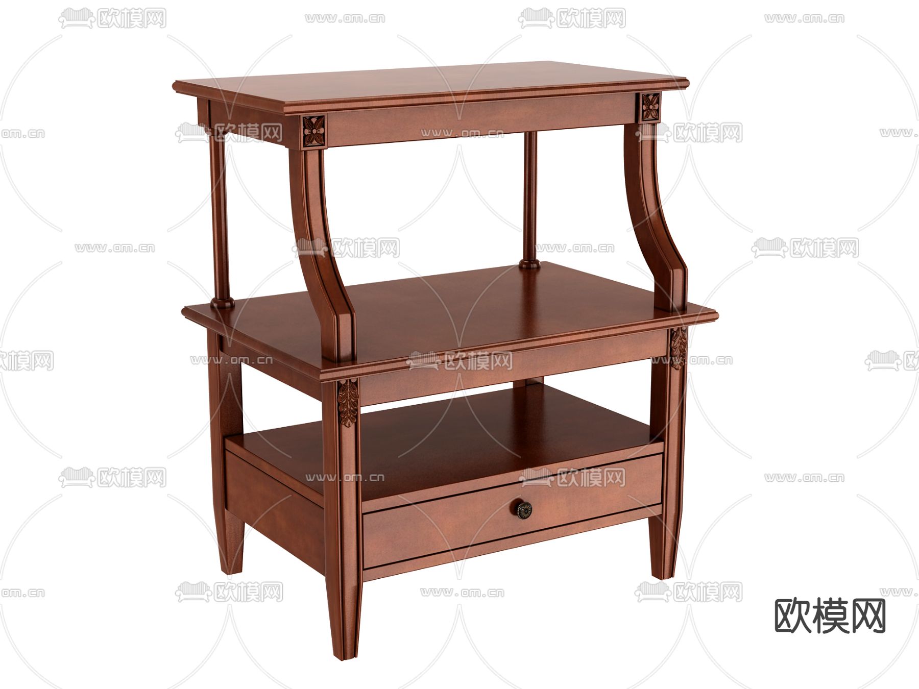 中古风角几 边几 桌几3d模型下载