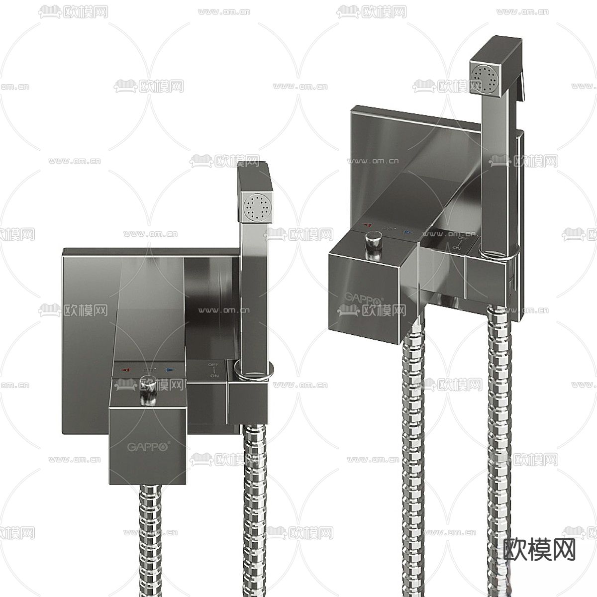 Gappo 水龙头 花洒 喷头3d模型下载（渲染图4）