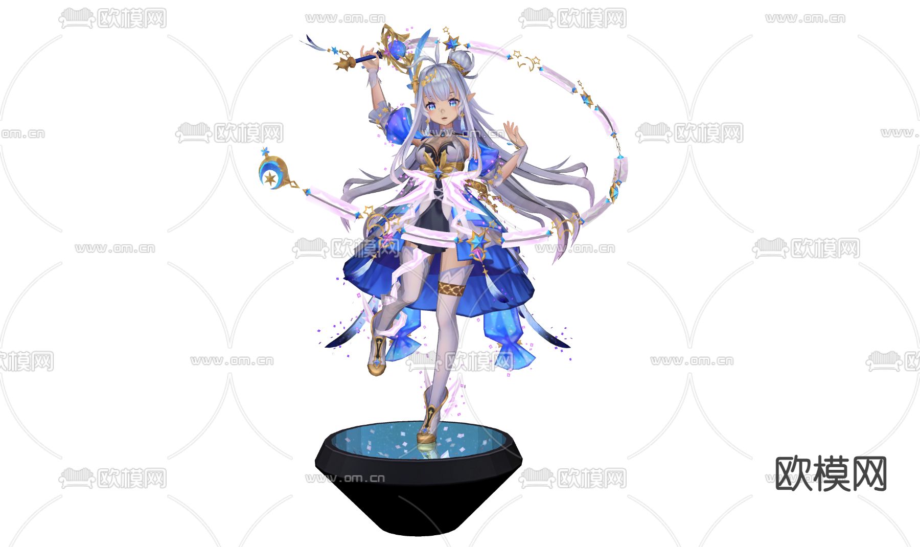 动漫人物 游戏人物su模型下载（渲染图1）