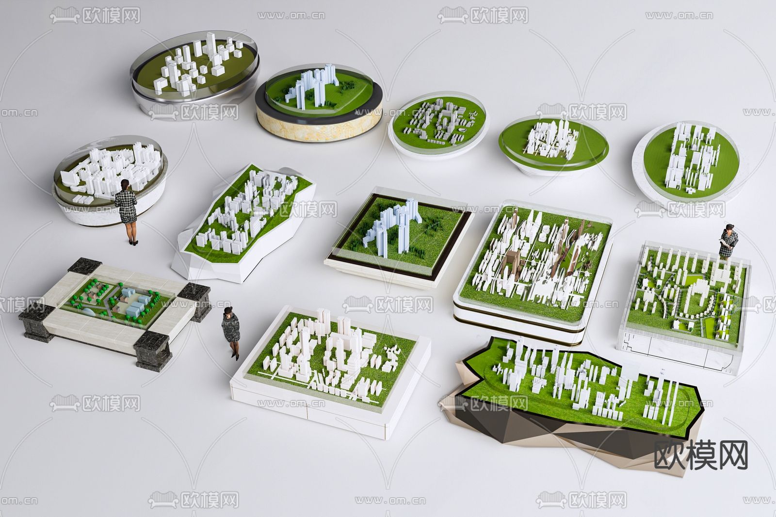 售楼处沙盘 地产楼盘3d模型下载