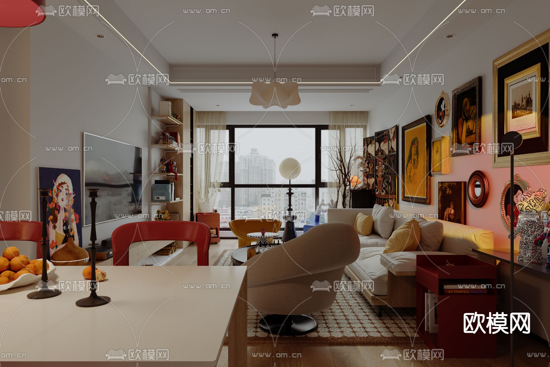 孟菲斯客餐厅3d模型下载（渲染图5）