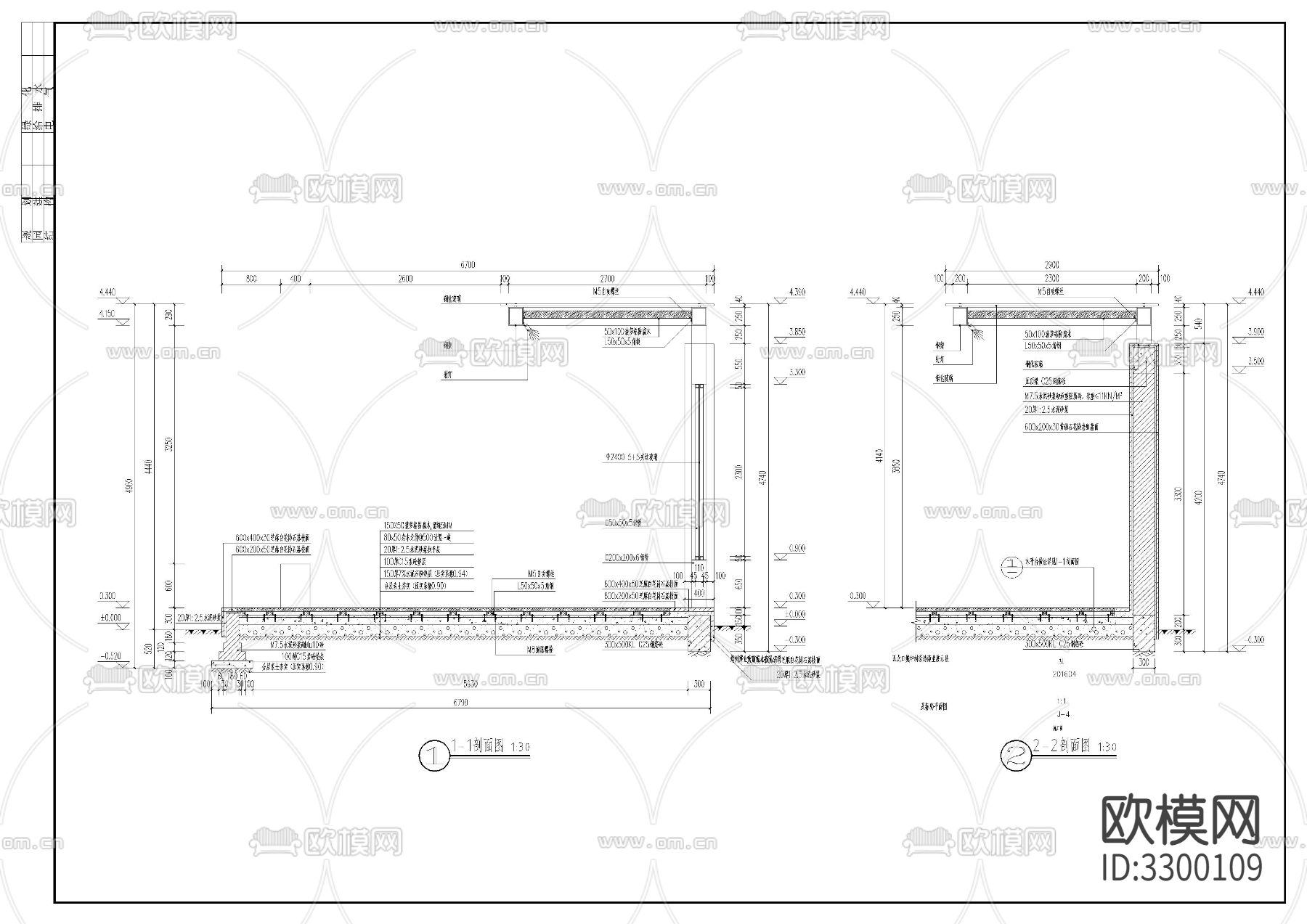 舞台构cad大样图下载（渲染图3）