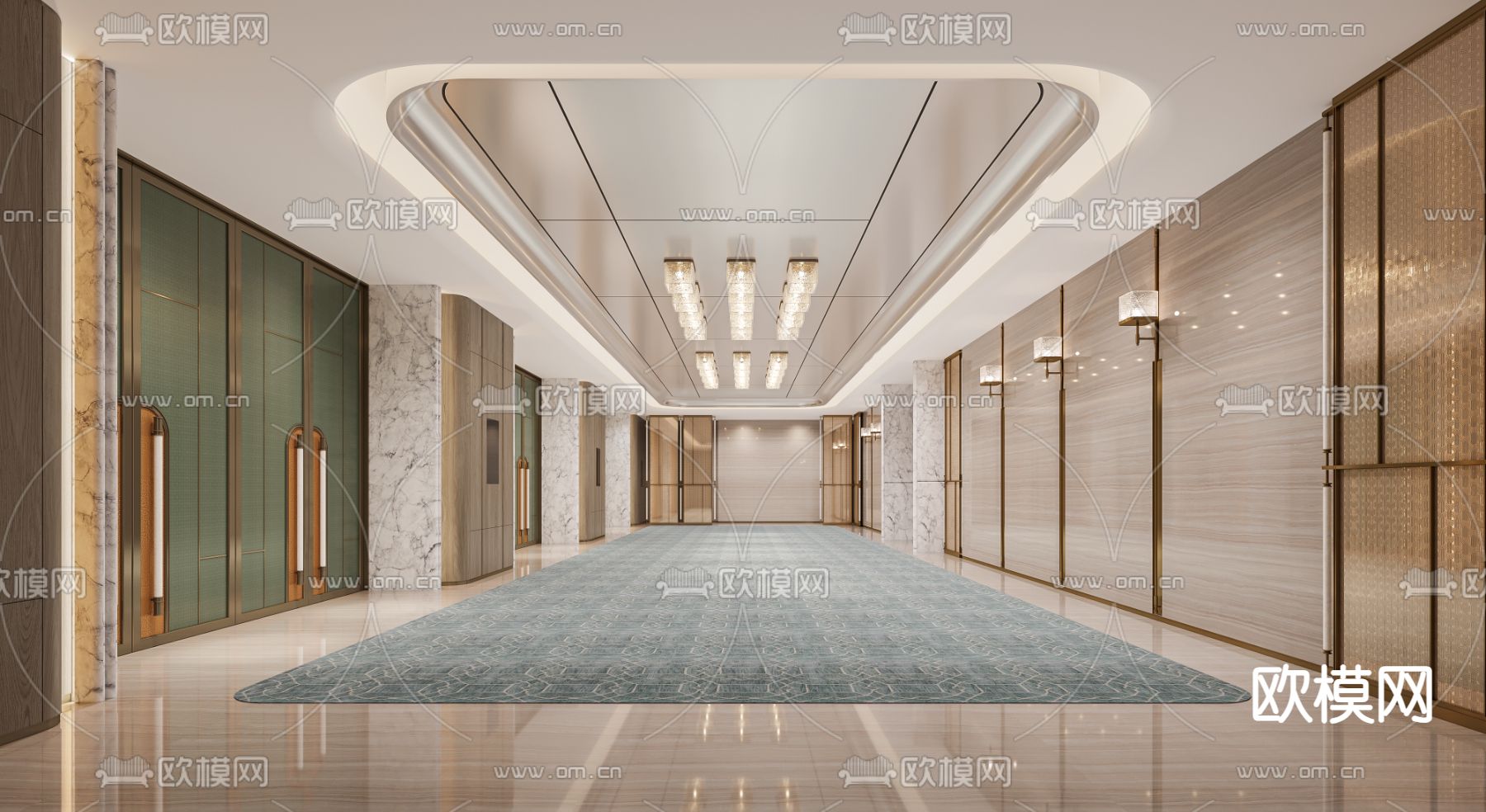 前厅3d模型下载