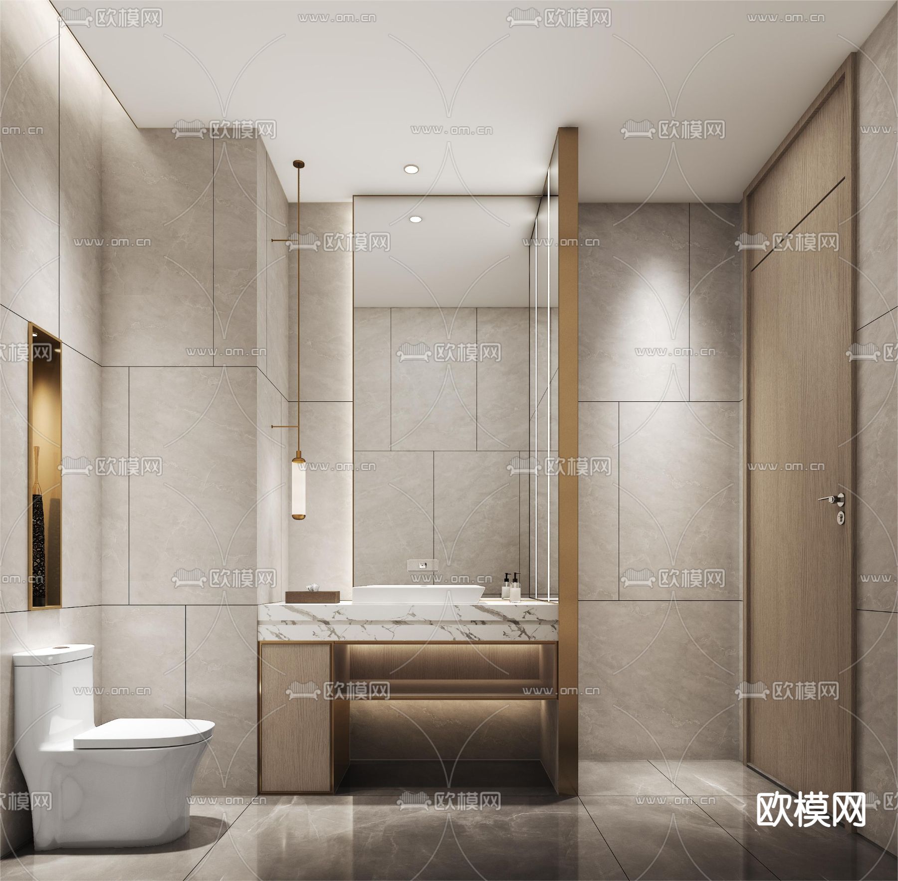 酒店卫生间 洗手间3d模型下载