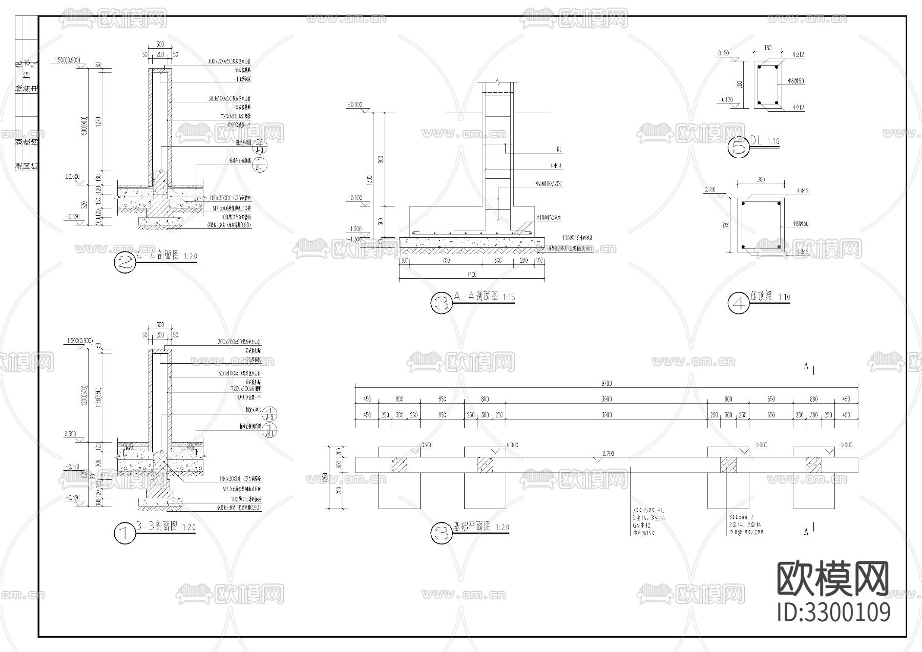 舞台构cad大样图下载（渲染图4）