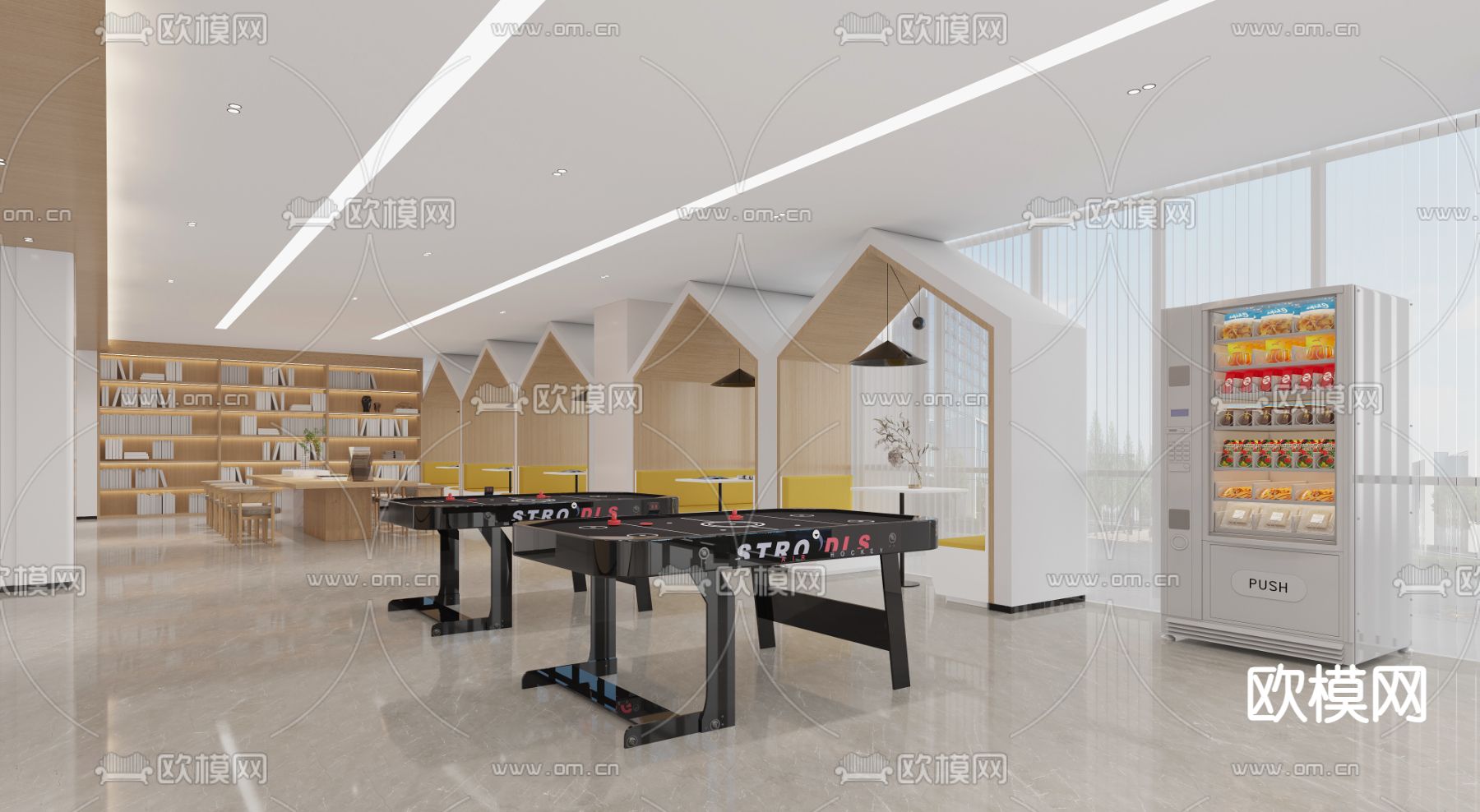 公寓大堂 公共大堂3d模型