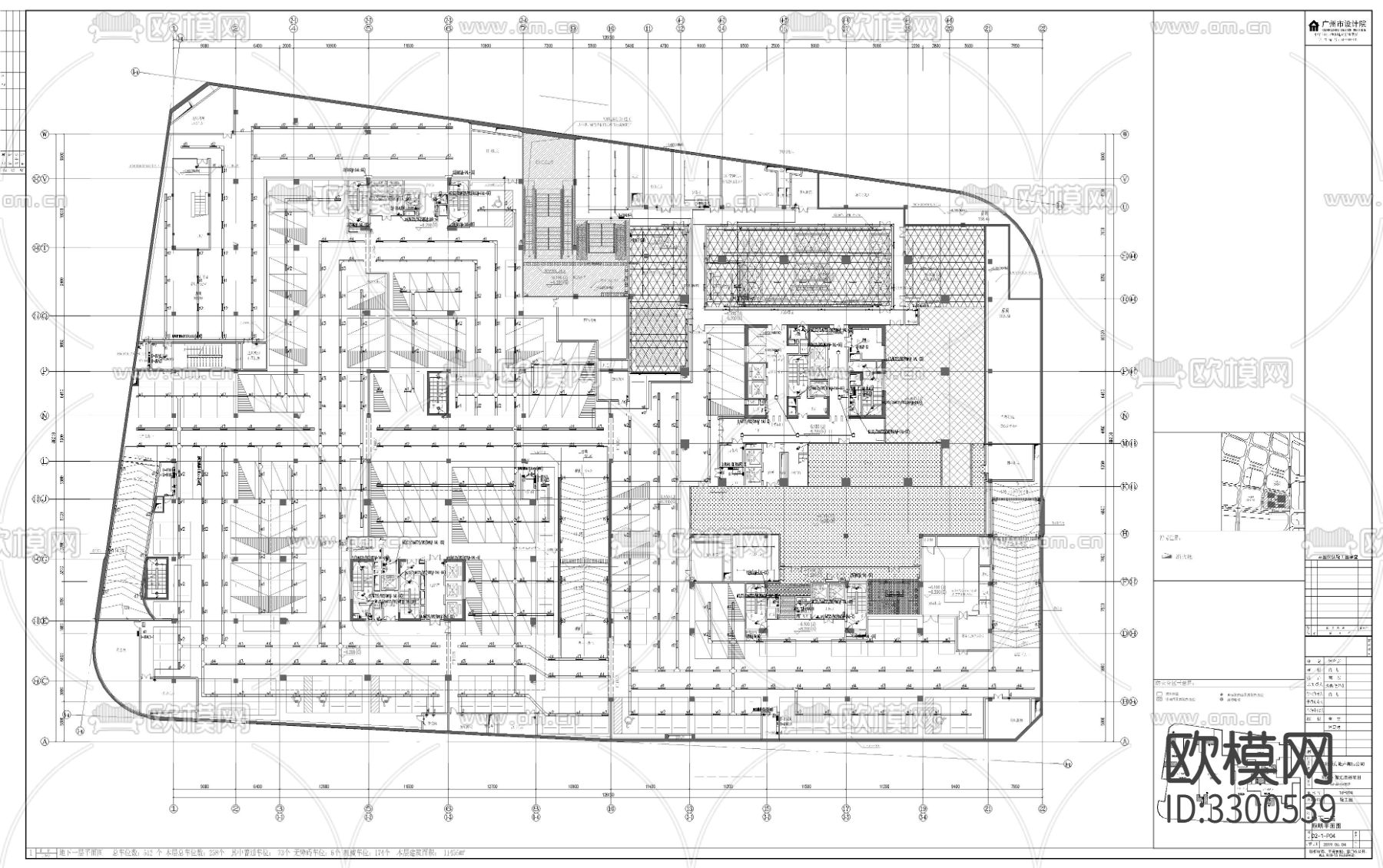 高层办公楼电气cad施工图下载（渲染图7）