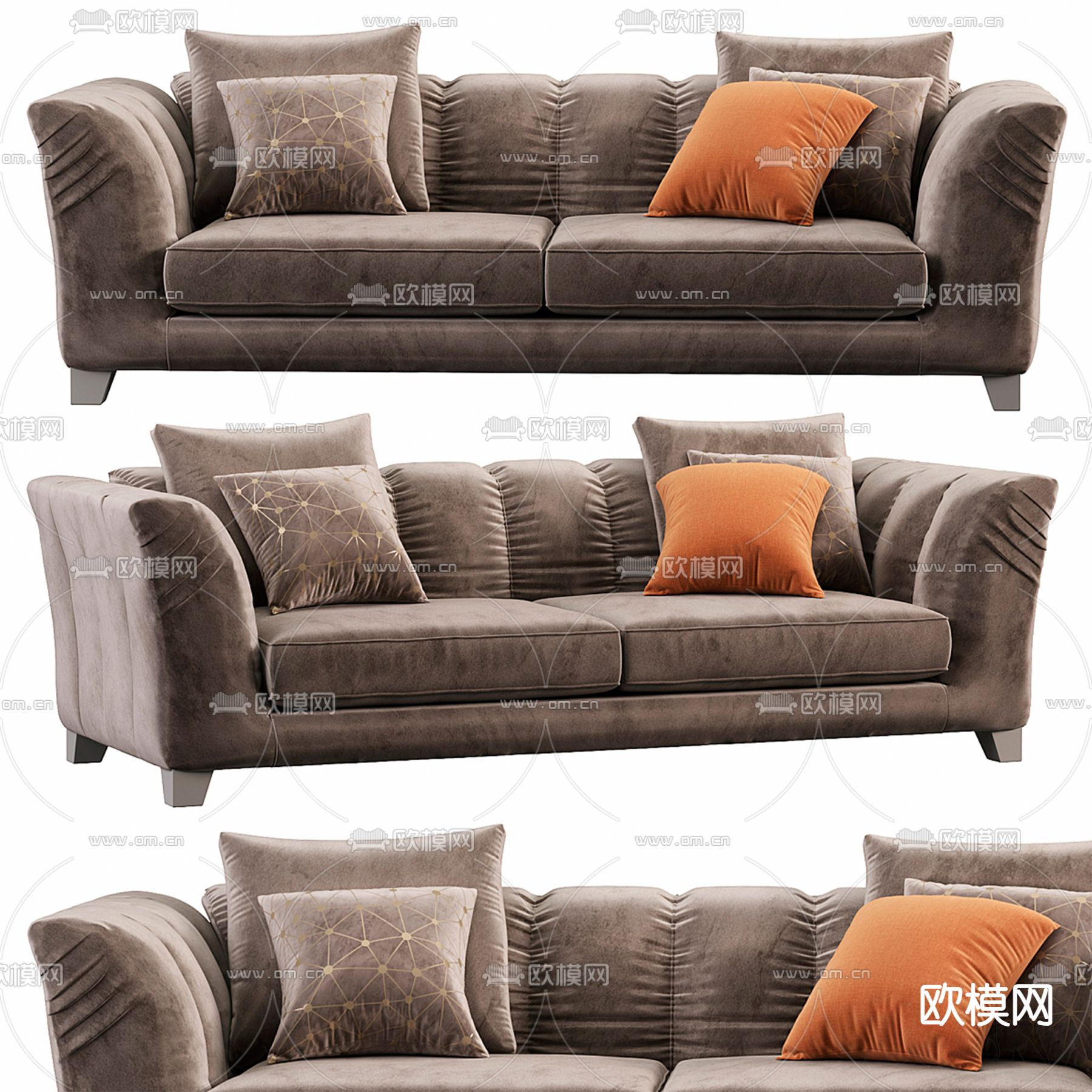 Girogiocollection欧式沙发 双人沙发3d模型下载（渲染图1）
