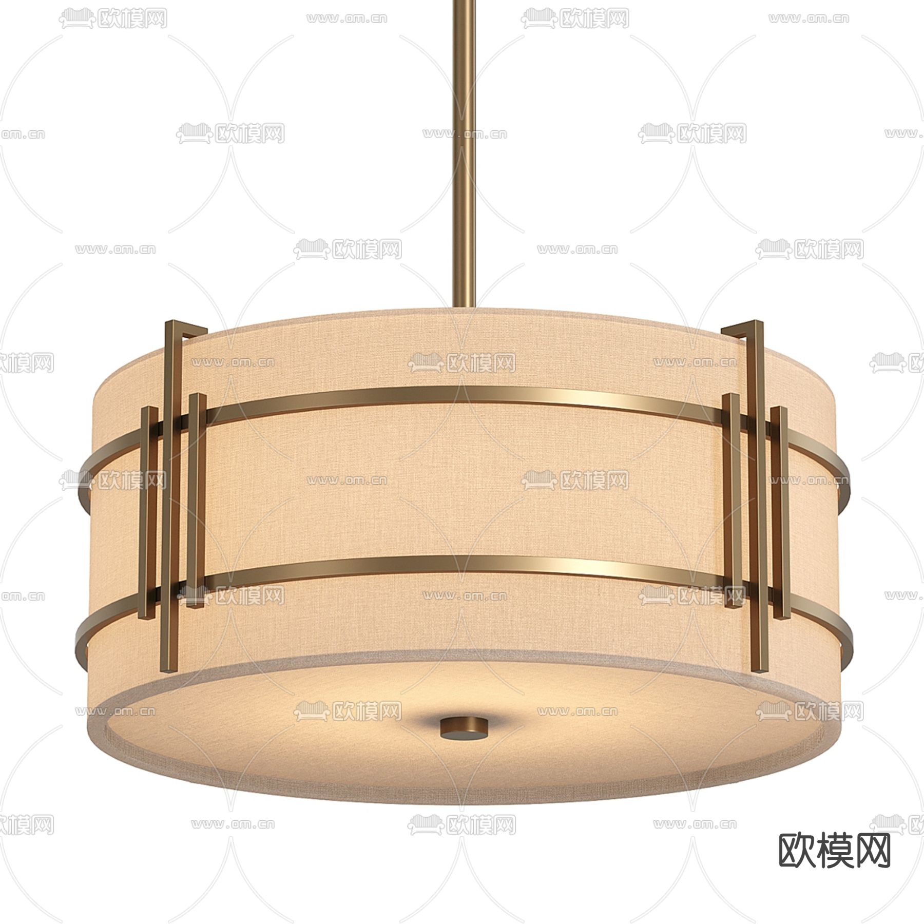 米洛提 Minotti 侘寂吊灯 餐厅吊灯3d模型下载（渲染图2）