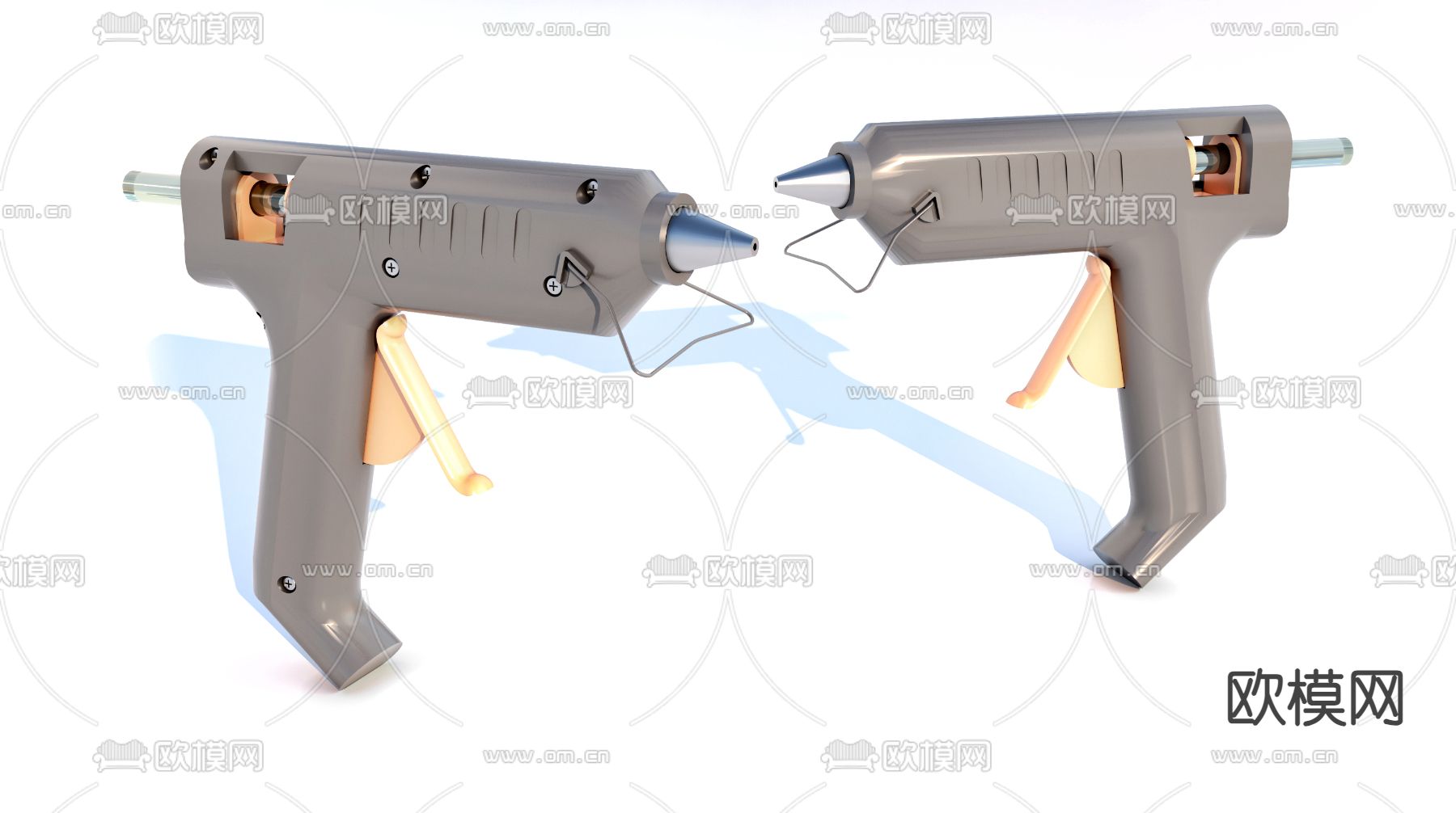 工业设备 热熔枪3d模型下载