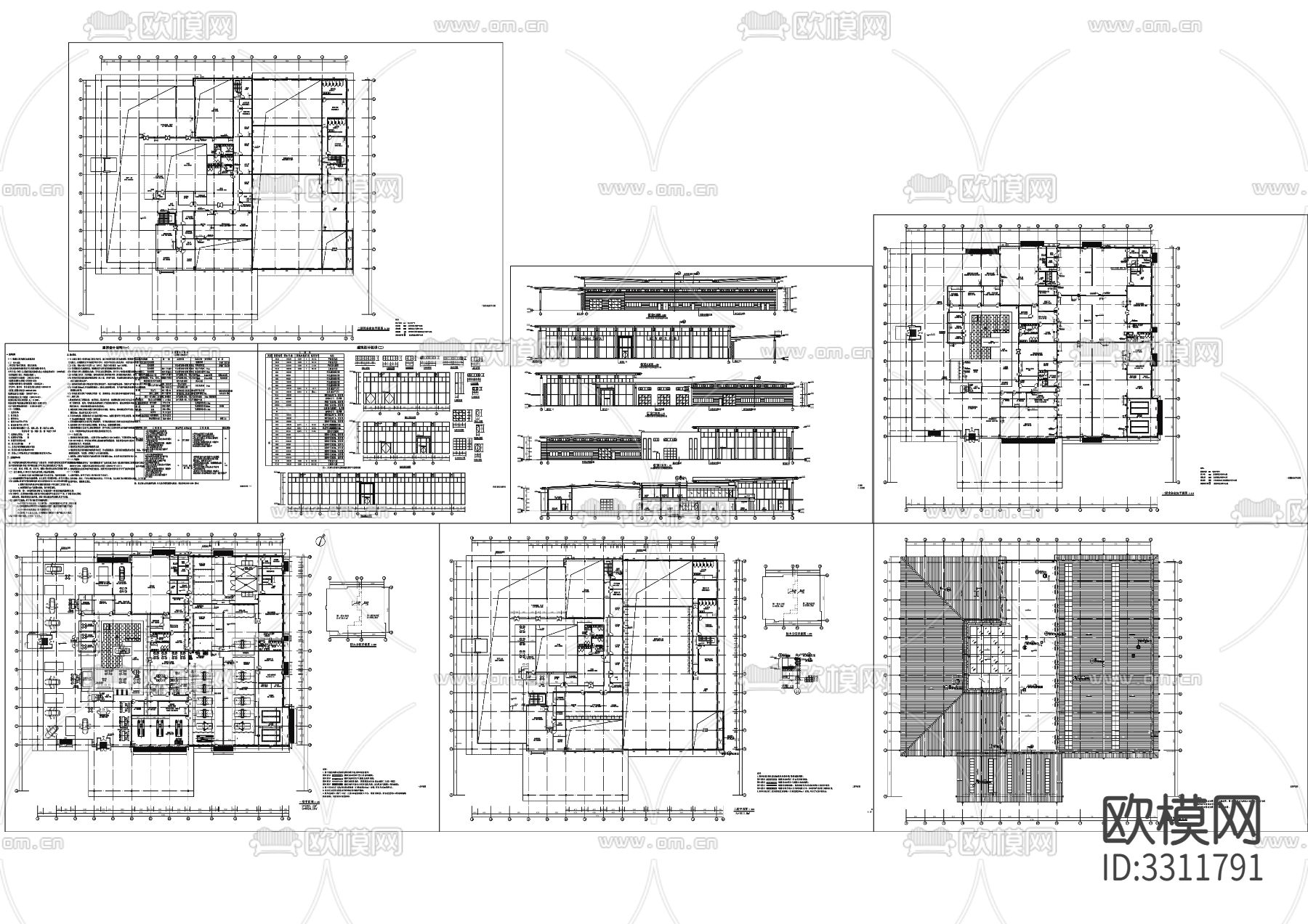 32梅赛德斯奔驰汽车4S店cad平面图下载