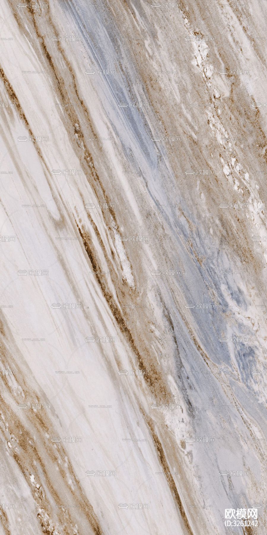 蓝灰山水星河岩石贴图下载（渲染图7）