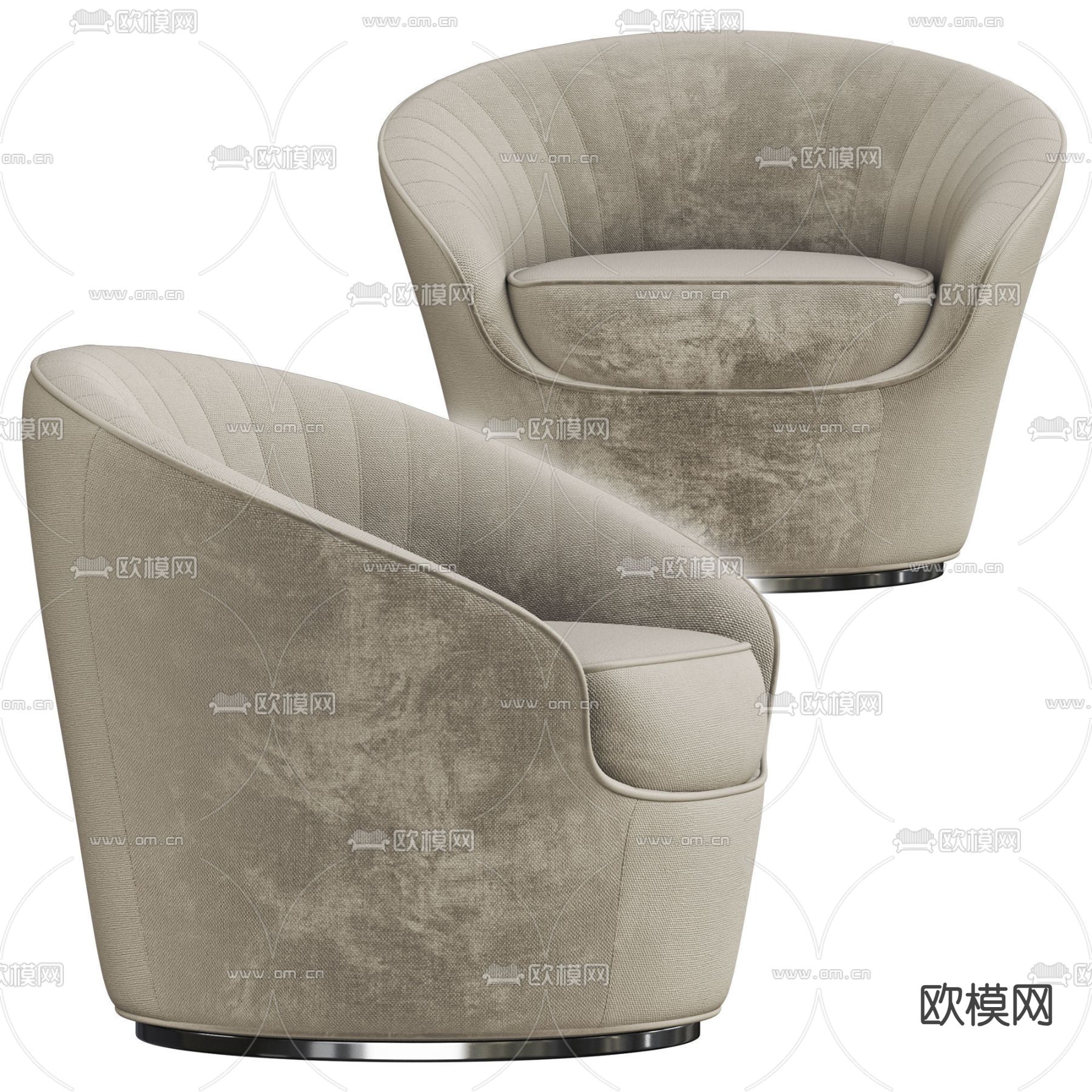 单人沙发 休闲沙发3d模型下载