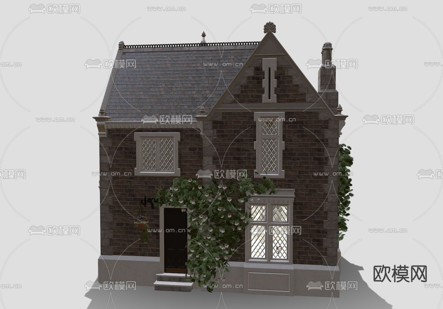 维多利亚之家 简欧别墅 住宅建筑3d模型下载（渲染图2）