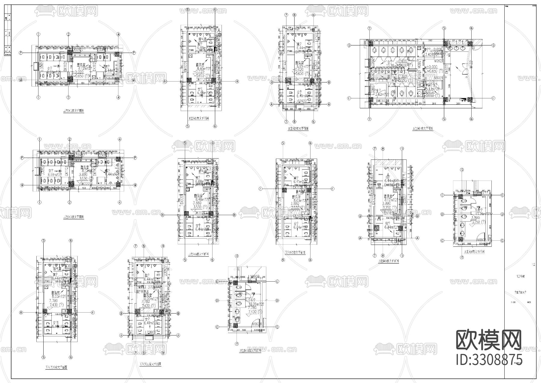 幼儿园建筑cad立面图下载（渲染图5）