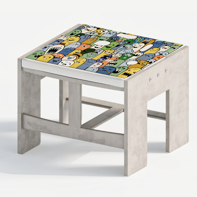  现代儿童凳椅 卡通凳子su模型 