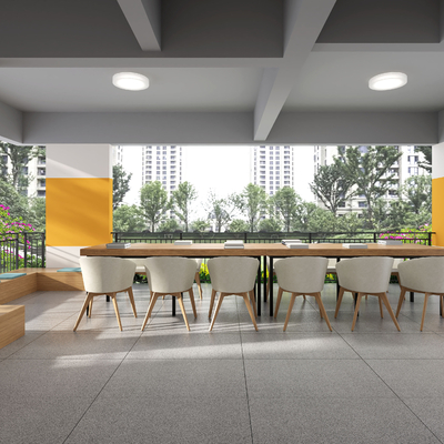  现代住宅架空层su模型 