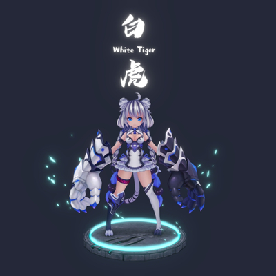  日系美少女 二次元手办su模型 