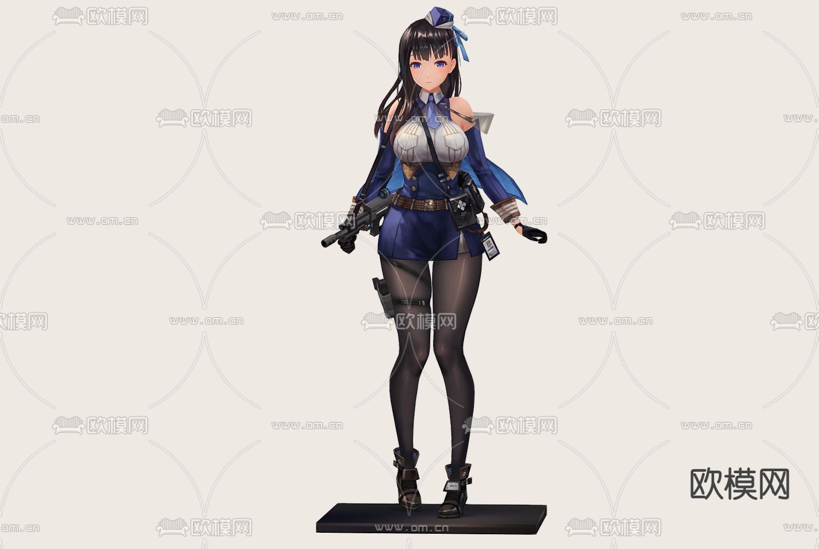 二次元手办 玩具su模型下载（渲染图2）