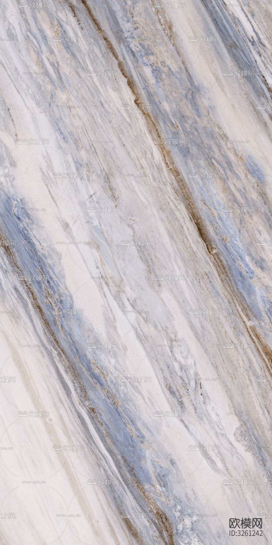 蓝灰山水星河岩石贴图下载（渲染图6）