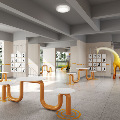  现代住宅架空层su模型 