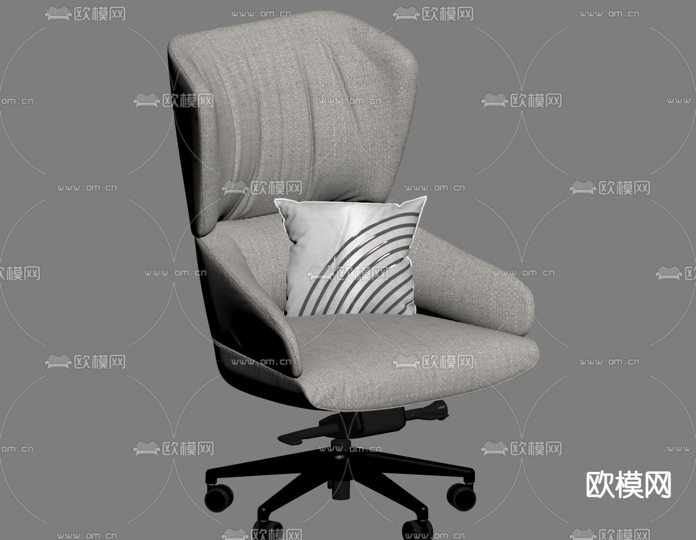 现代办公椅 电脑椅su模型下载（渲染图1）