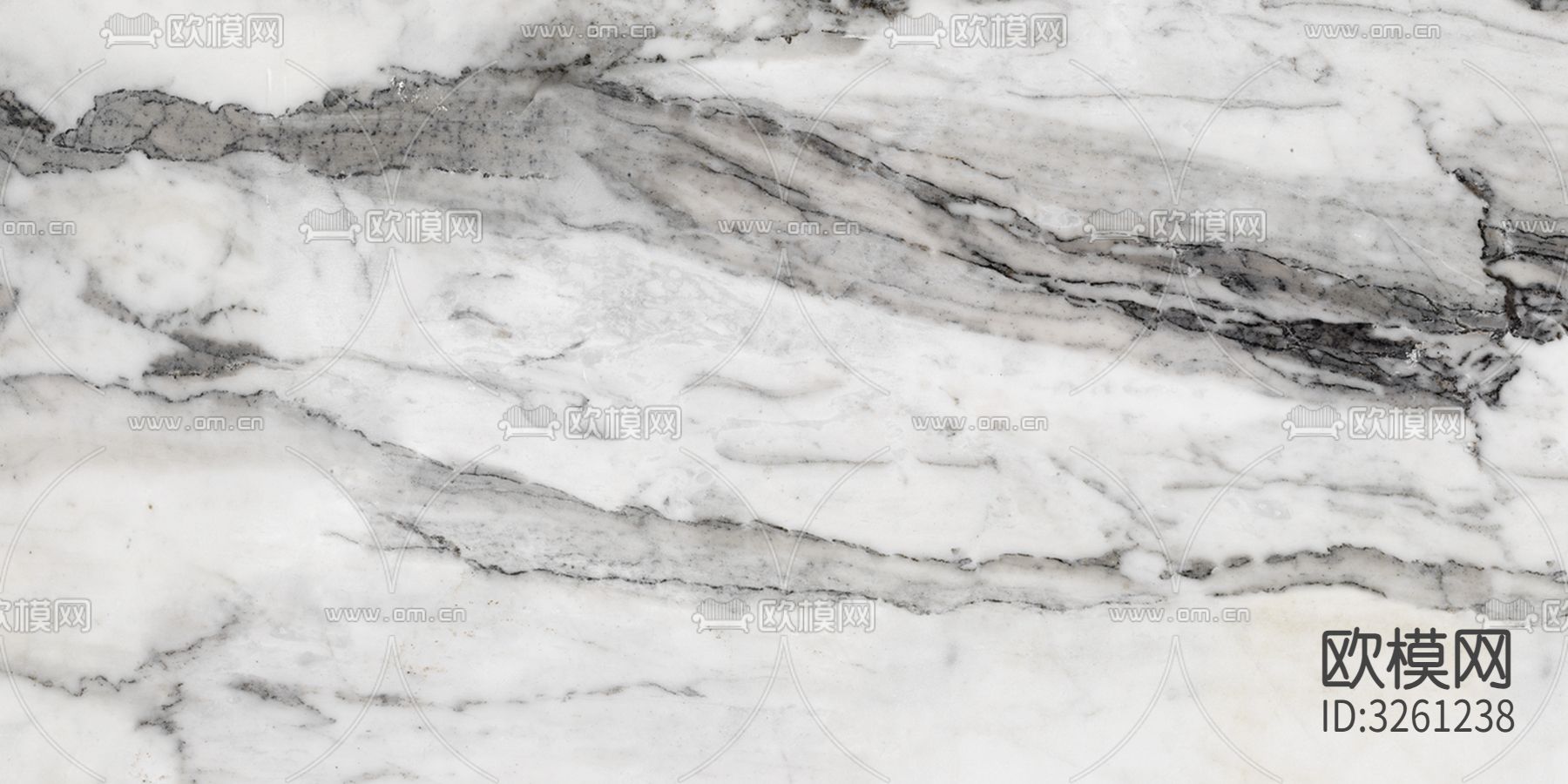 蓝灰山水星河岩石贴图下载（渲染图2）