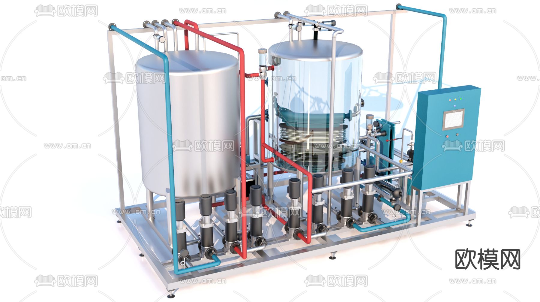 液气 工业设备3d模型下载