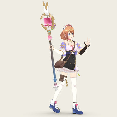  二次元手办 玩具su模型 