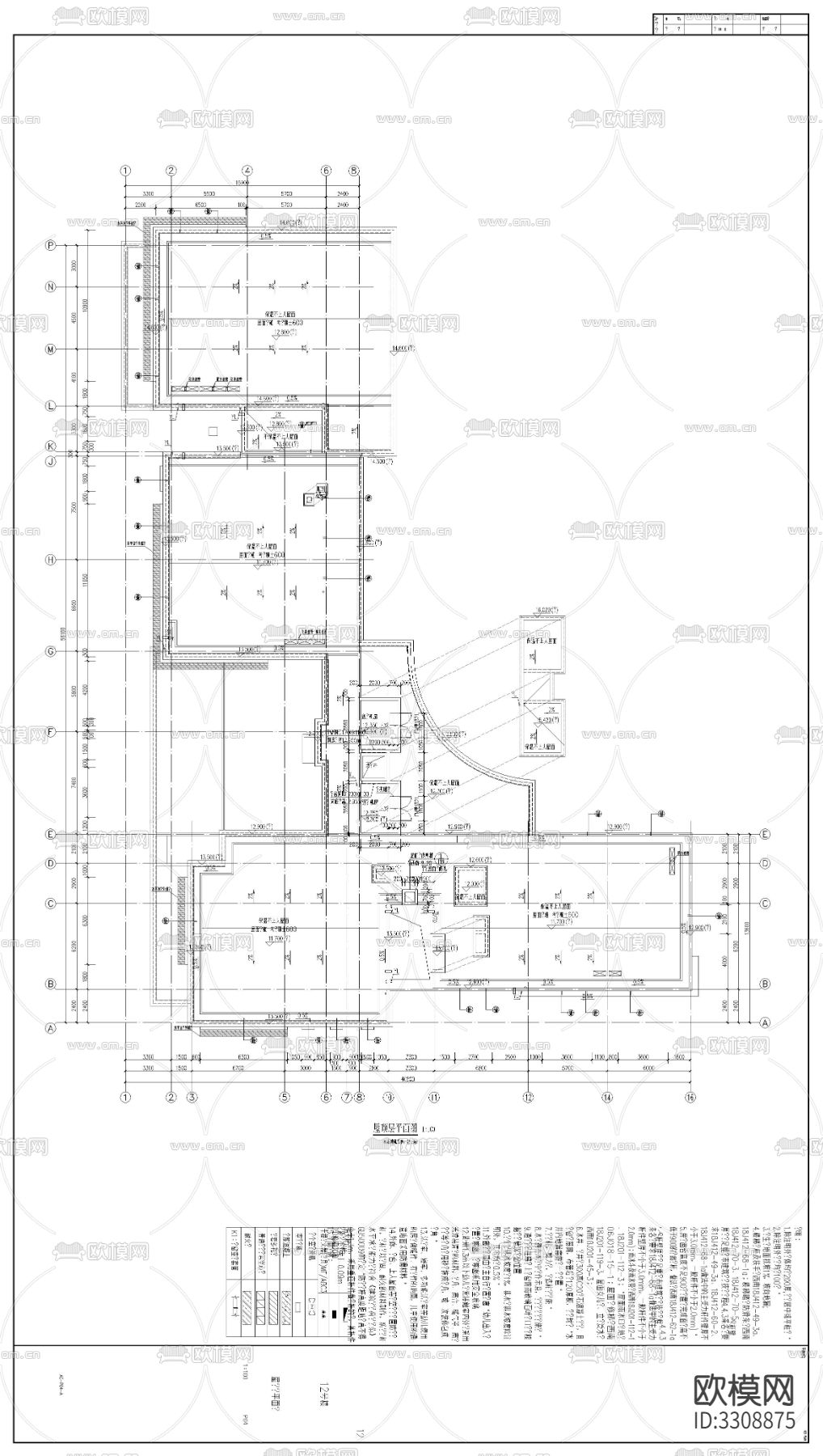 幼儿园建筑cad立面图下载（渲染图6）