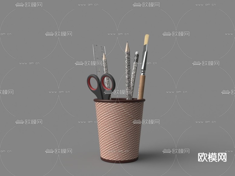 笔筒3d模型下载