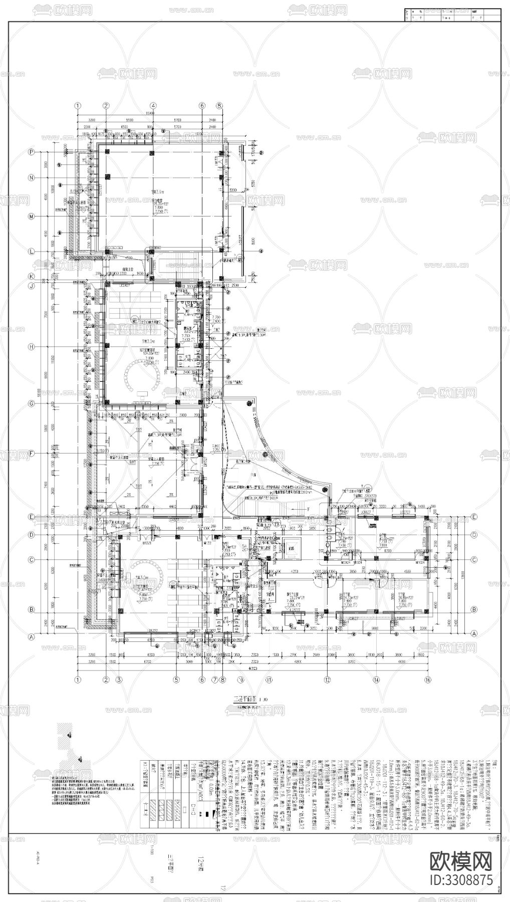 幼儿园建筑cad立面图下载（渲染图7）