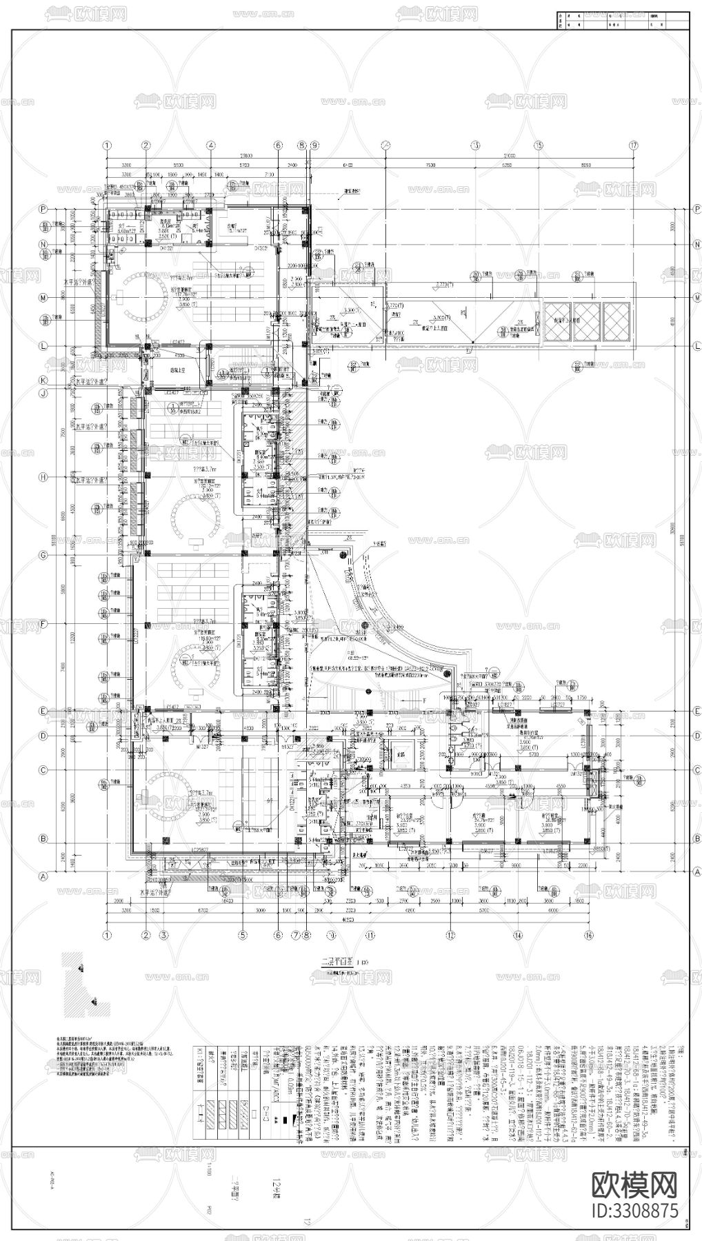 幼儿园建筑cad立面图下载（渲染图8）