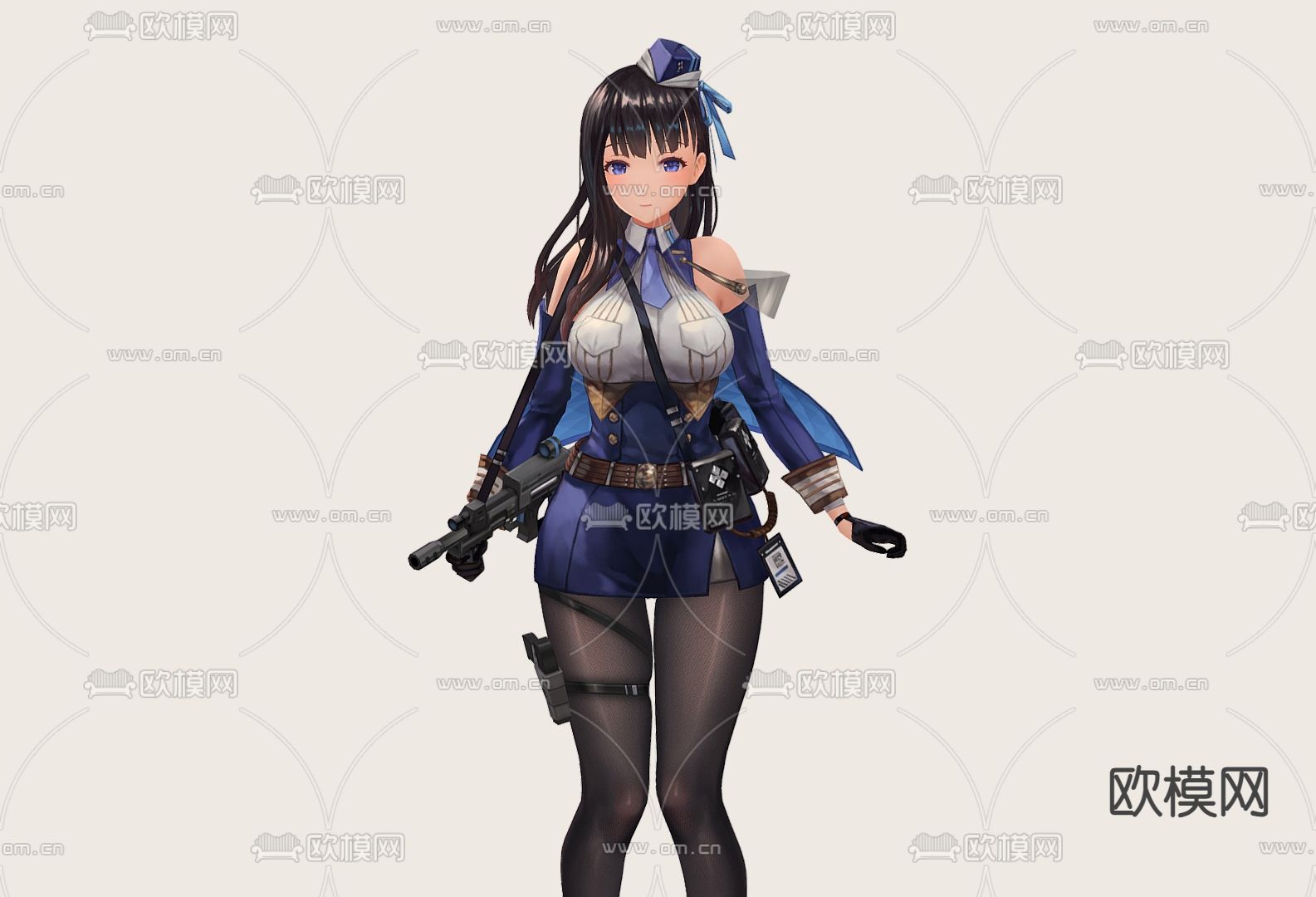 二次元手办 玩具su模型下载（渲染图3）