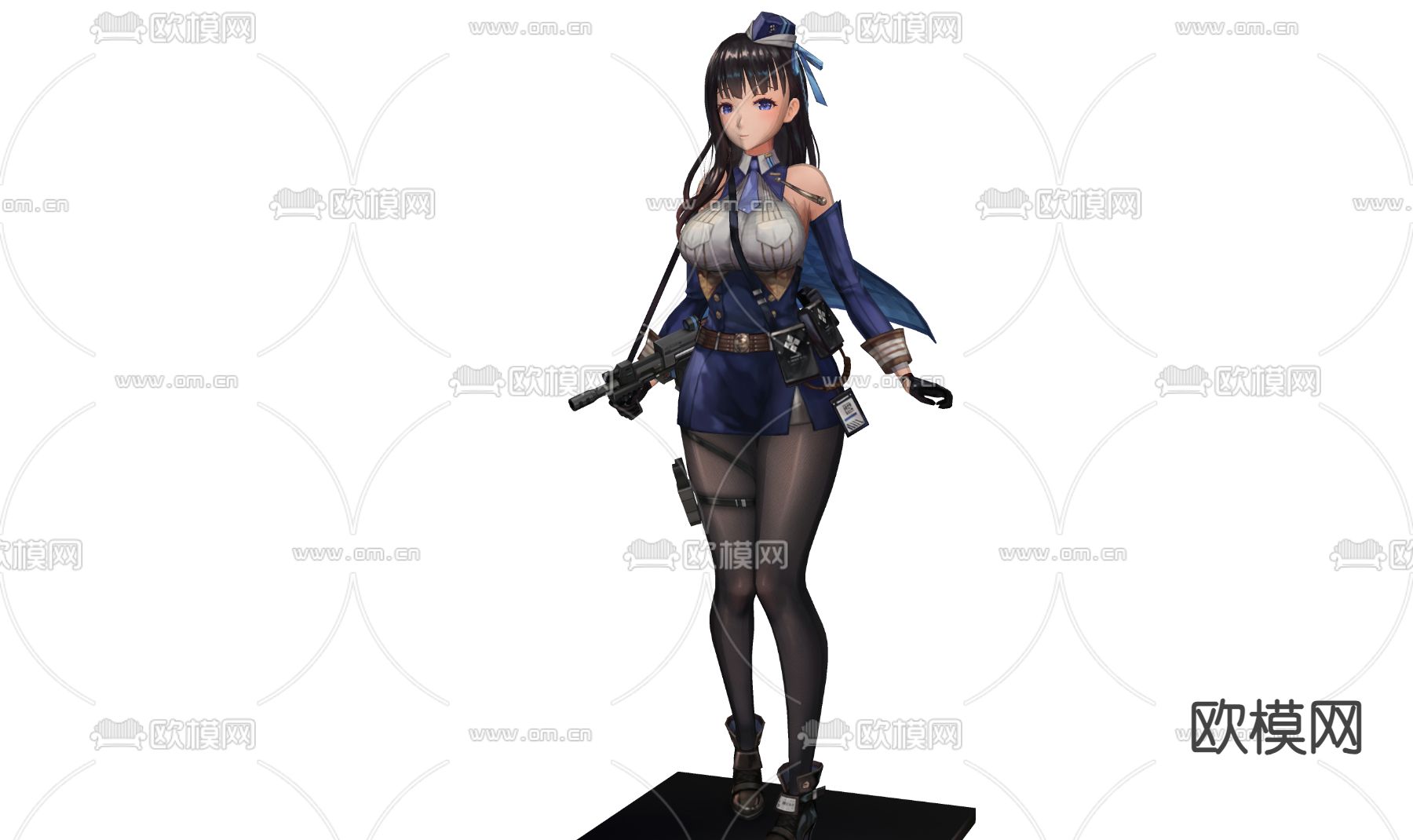 二次元手办 玩具su模型下载（渲染图1）