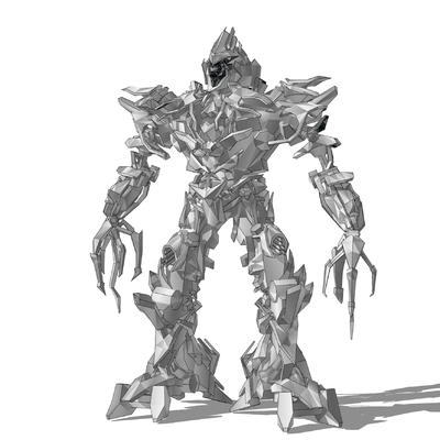  变形金刚 汽车人 变身机器人su模型 