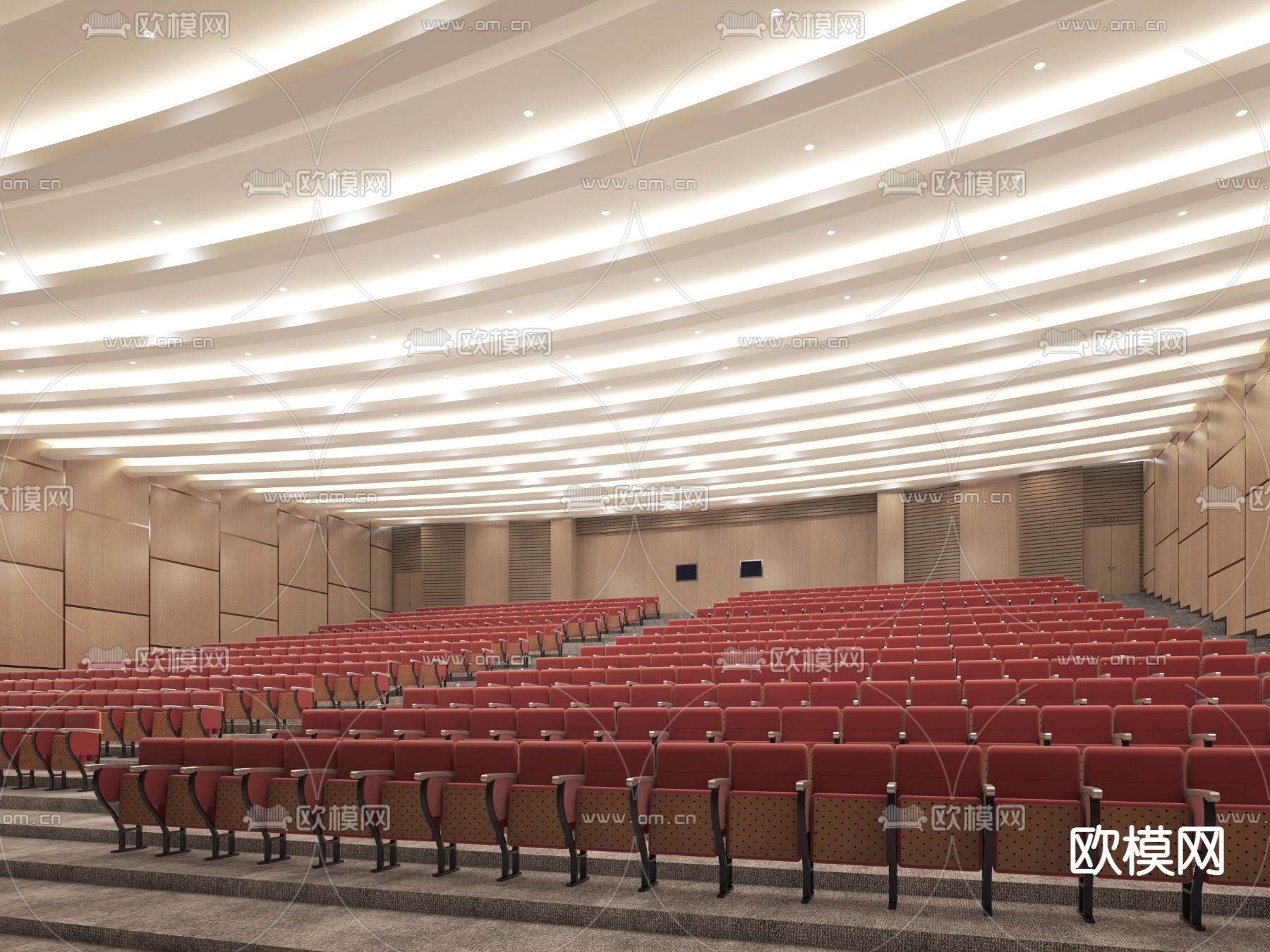 学术报告厅3d模型下载（渲染图2）