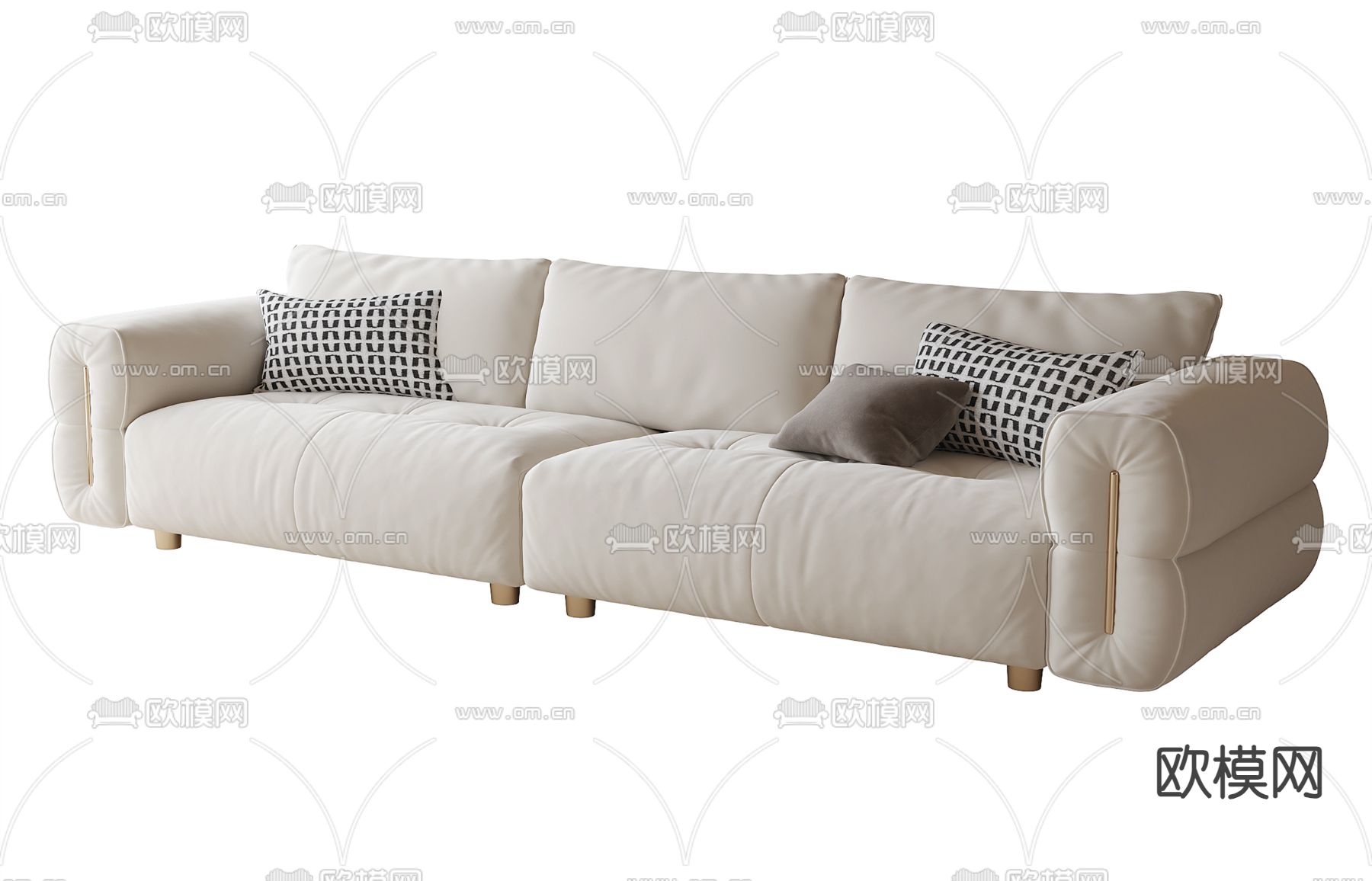 双人沙发 软体沙发3d模型下载