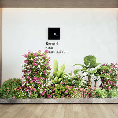  花境 植物堆su模型 